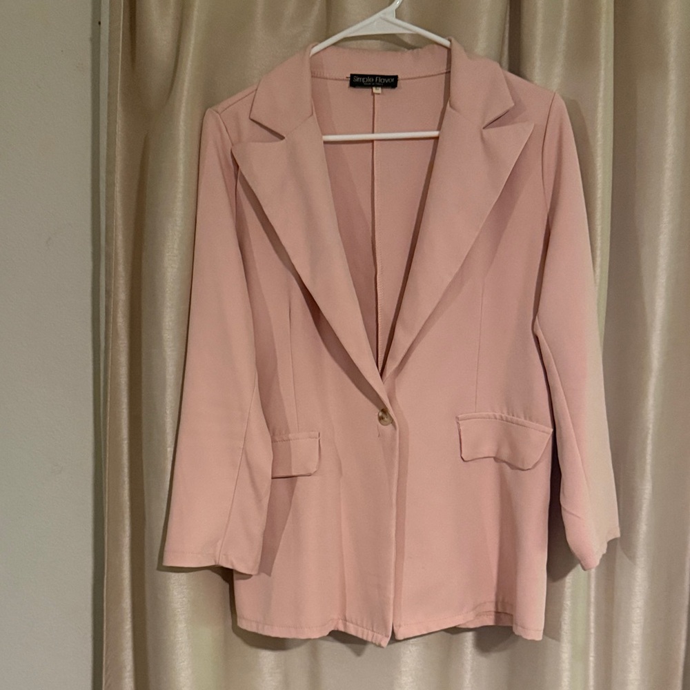 Simply Emma Blush Pink Blazer